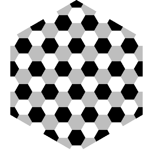 The 'regular_polygon' pattern used to create a hexagonal tiling